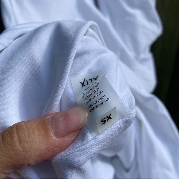 ALIX NYC Emmons white ruched bodycon sleeveless mini dress Revolve Size XS NEW - Picture 5 of 5